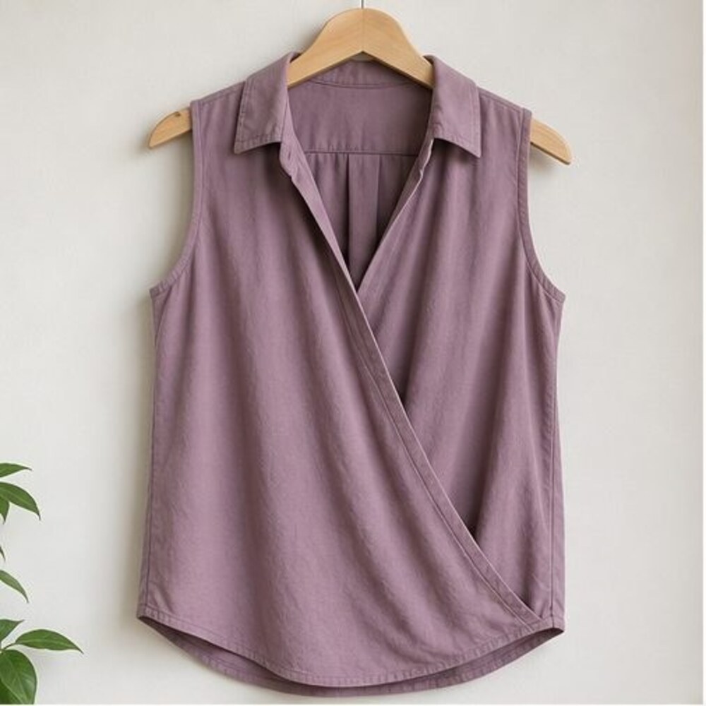 Mauve Smocked Top